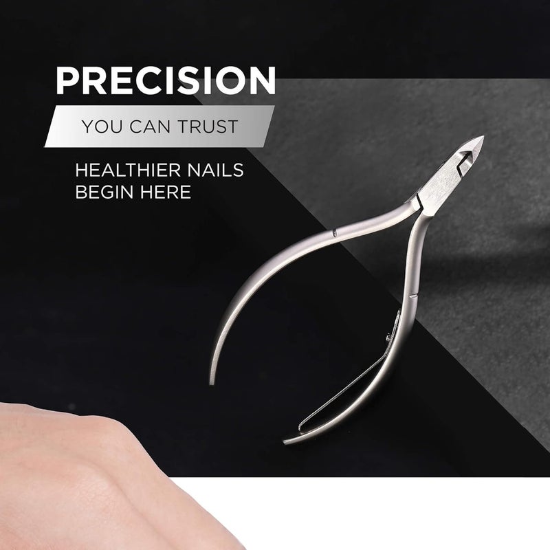 Vanfa Cuticle Nippers, Cuticle Trimmer, Professional Cuticle Cutter - Extremely Sharp - Stainless Steel - Square Head - Single Spring - VF05 Box Jaw #14 (Pack of 1) - Image 5
